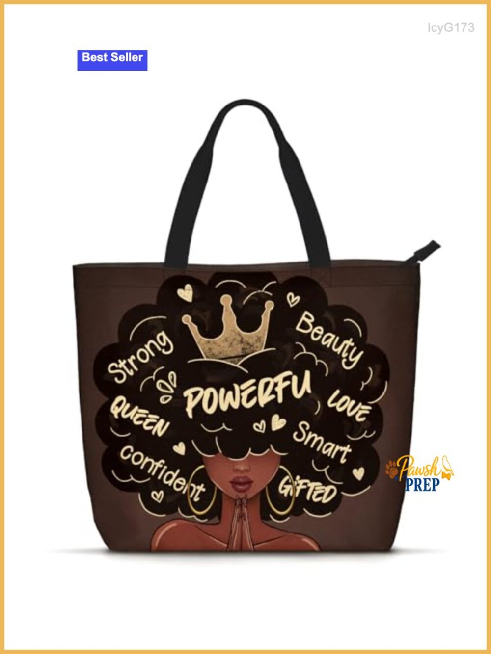 Foinior African American Tote Bag Black Girl Magic Shoulder Handbag Work Travel